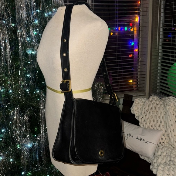 COACH Vintage Stewardess Bag glovetanned leather converts shoulder to crossbody - Picture 15 of 16